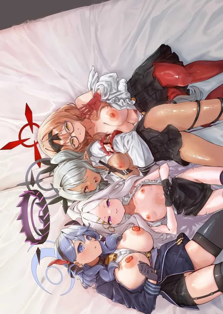 คณะรักษาวินัยไม่บริสุทธิ์ [Mori no Michi (Mori Sinrisk)] Sei no midare wa fuuki no midare (Blue Archive)